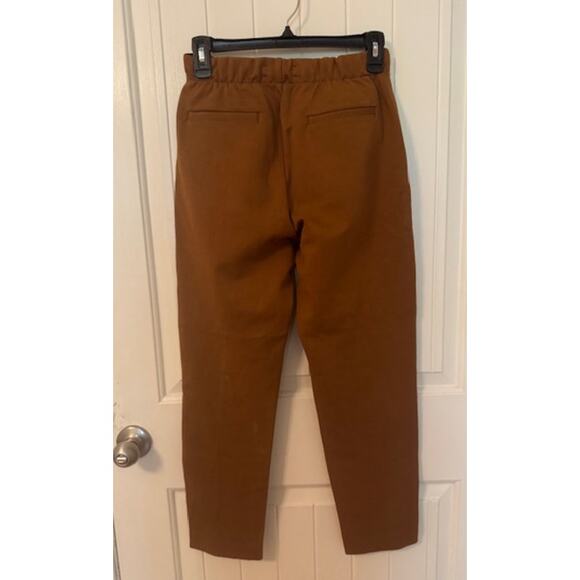 Everlane The Dream Pant Dark Tan Drawstring XS - Picture 4 of 6